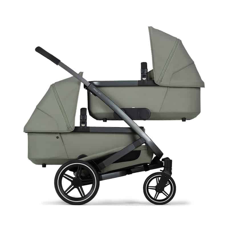 Joolz Geo3 Twin Set kombivogn til tvillinger i farven Sage Green