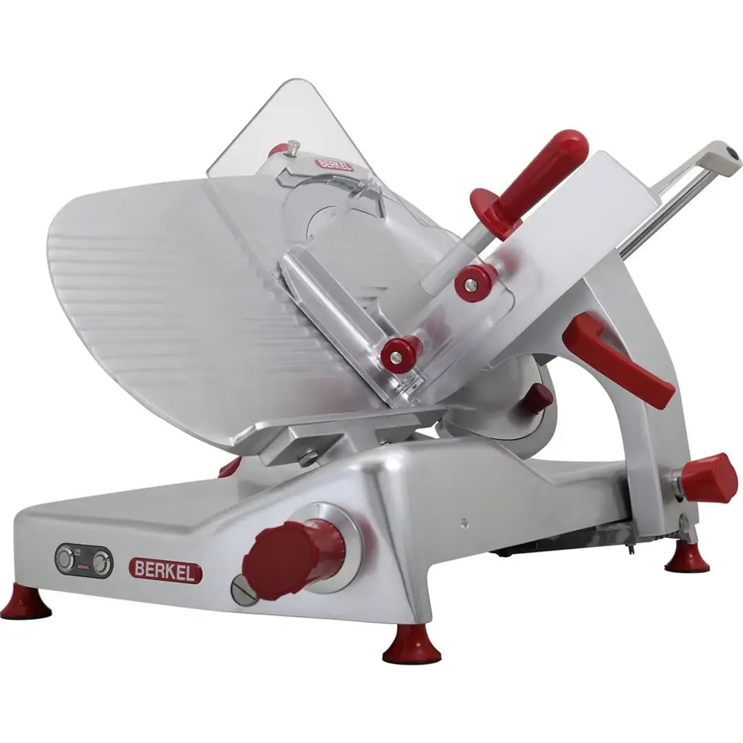 Berkel Essentia BEG350 skråtstillet pålægsmaskine i størrelse Ø350 mm til sandwichbar og køkken
