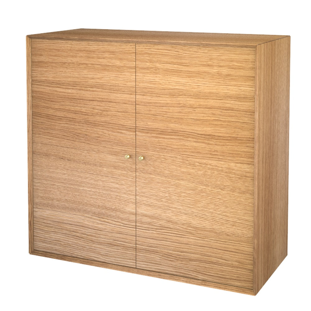 Væghængt The Wood Box 7176 reol med 2 døre fra Storage & Shelves