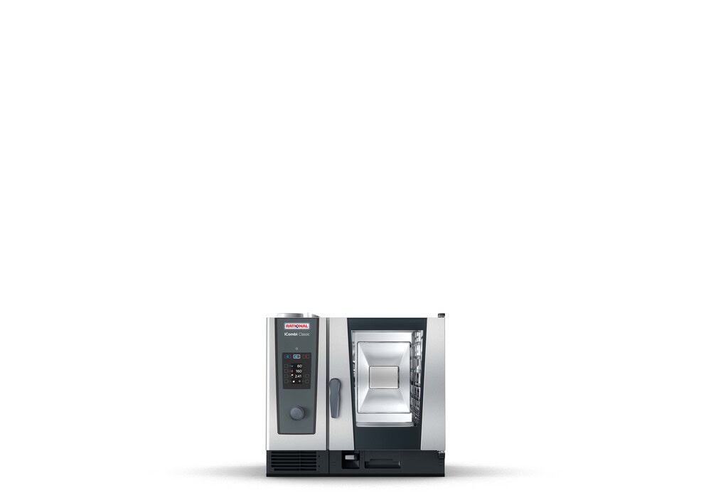 Rational iCombi Classic 6 x 1/1 GN kombi-damper på gas med højrehængt dør