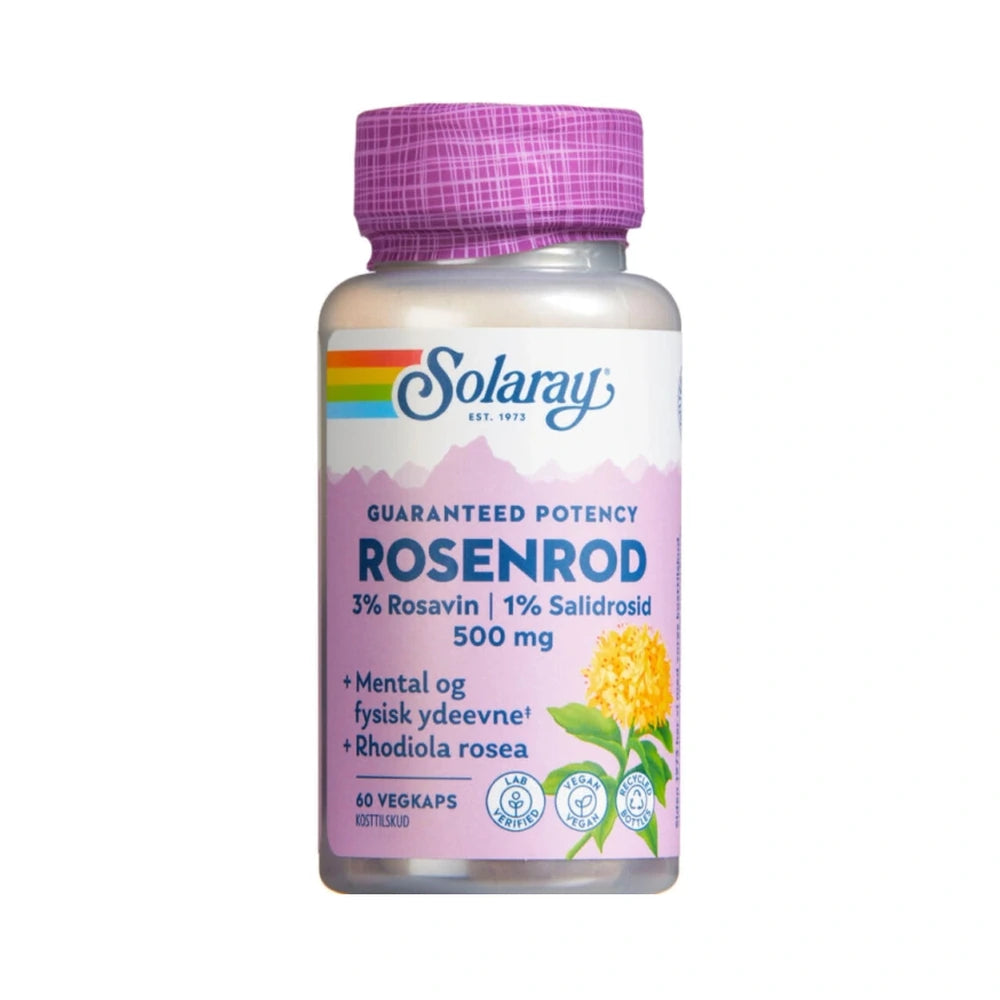 Pakke med Solaray Rosenrod kosttilskud, 60 stk.