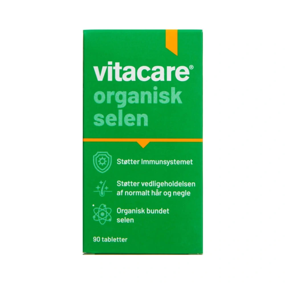 Vitacare Organisk Selen, spormineral i pakning med 90 stk