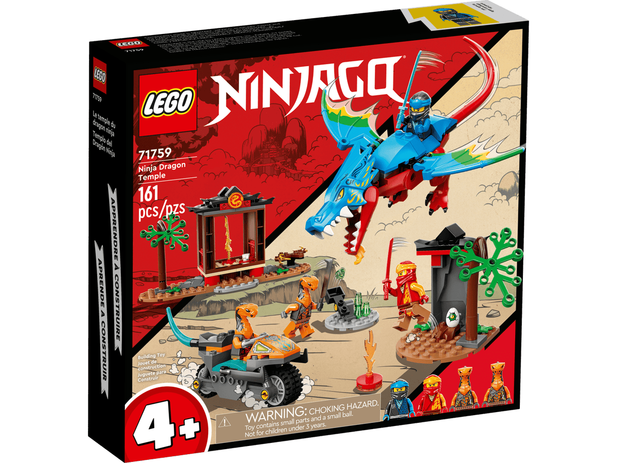 LEGO NINJAGO Ninjadragetempel (71759) legesæt med bevægelig drage og ninjatempler