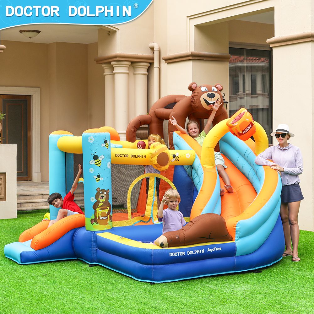 Se Doctor Dolphin - Hoppeborg, Honey Bear, 3,06Ã3,36Ã2,37m inkl. Blæser ❤ Kæmpe udvalg i Doctor Dolphin - Køb online på udsalg og tilbud lige nu ❤ Billig fragt og hurtig levering - Varenummer: Bolig&Haven-61780266549578 og barcode / Ean: 5713570006185 på lager - Udsalg på Op til 61% rabat - 2.739 brands med vilde rabatter