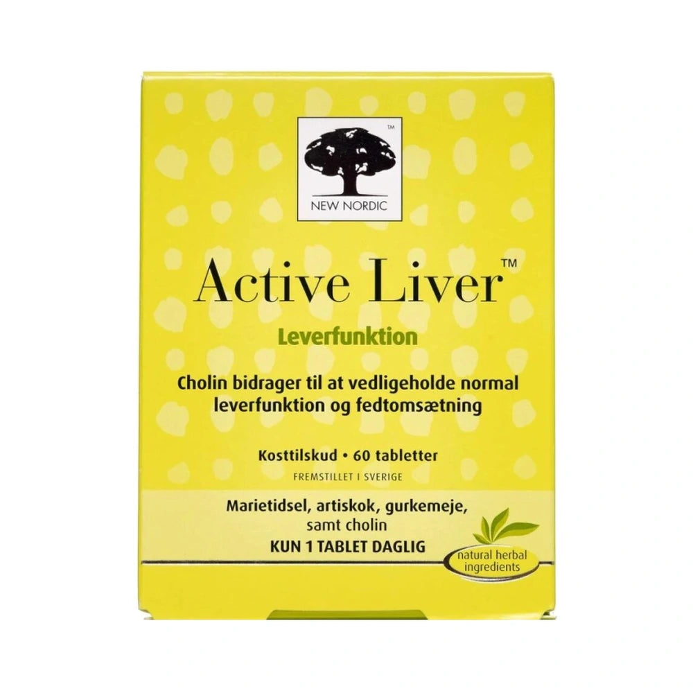 New Nordic Active Liver kosttilskud, 60 stk, glutenfrit og uden mælkeprodukter
