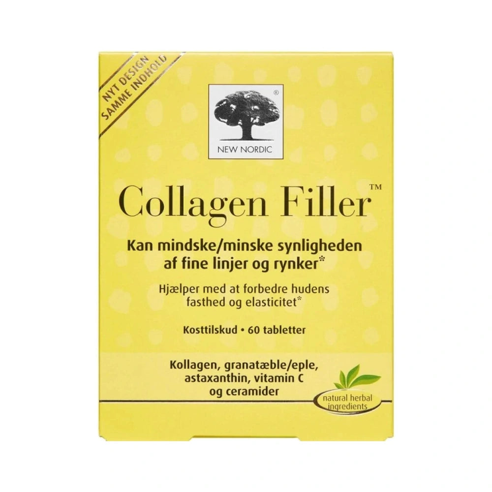 New Nordic Skin Care Collagen Filler tabletter, pakke med 60 stk