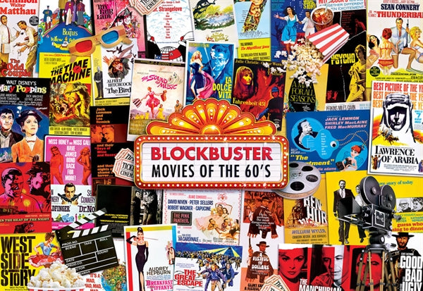 MasterPieces puslespil Movie Posters med 1000 brikker