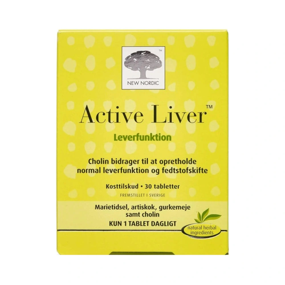 New Nordic Active Liver kosttilskud, pakke med 30 tabletter