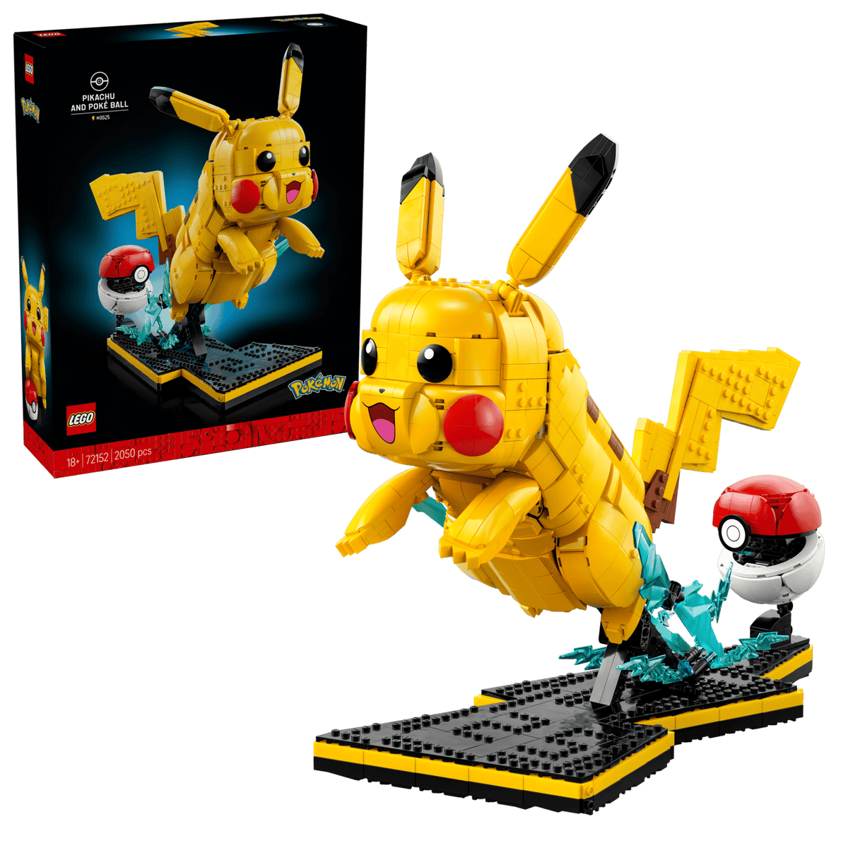 LEGO byggesæt Pikachu og Poké Ball 72152 med 2.050 elementer