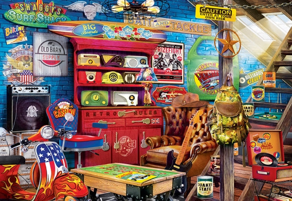 MasterPieces puslespil Man Cave Retro Rules med 1000 brikker