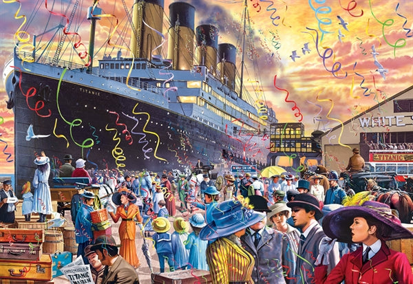 MasterPieces puslespil Titanic Underway med 1000 brikker