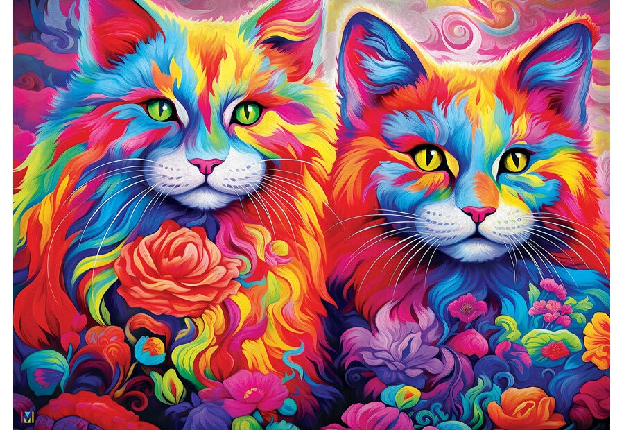 MasterPieces-puslespil Rainbow Whiskers med 1000 brikker