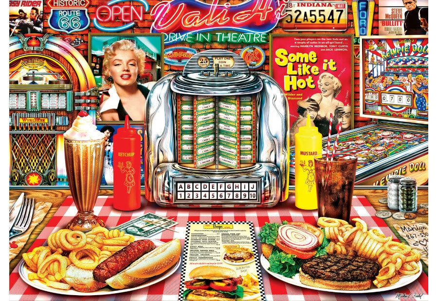 MasterPieces Jukebox Jive puslespil med 1000 brikker