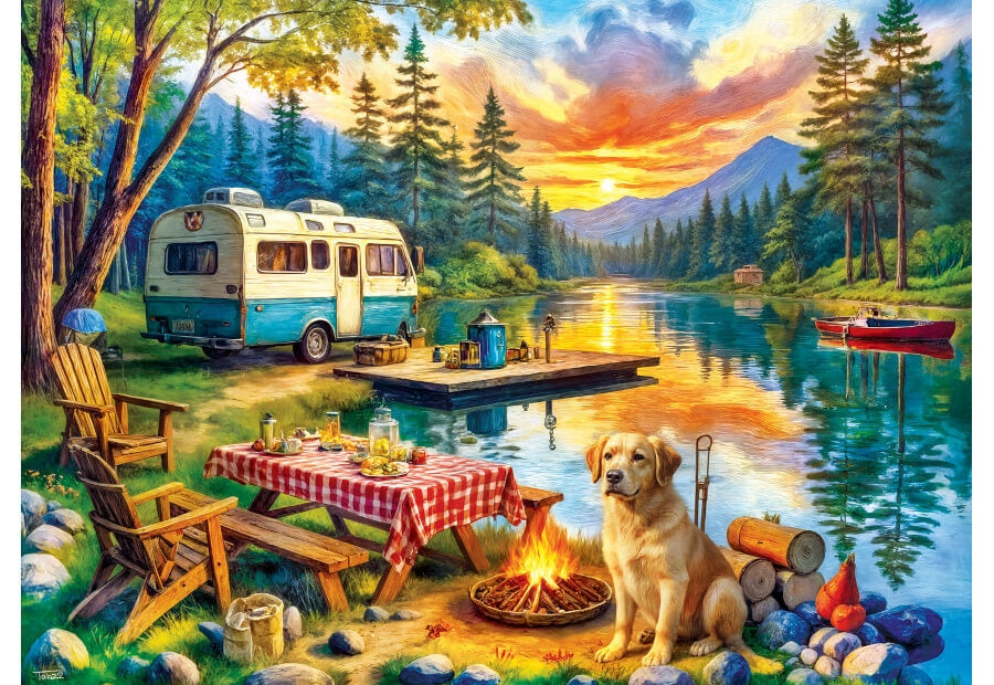 MasterPieces puslespil The Lake Is Calling med 1000 brikker