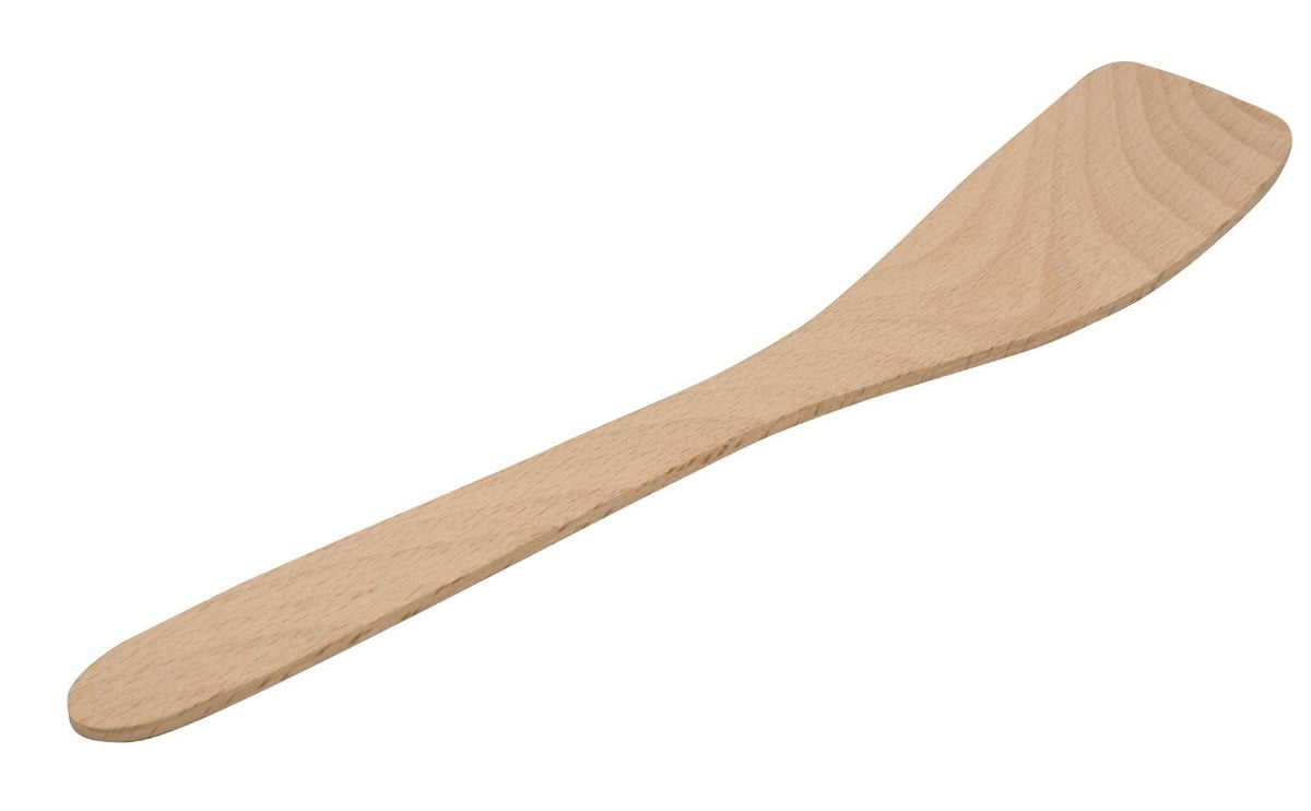 Træpalet i buet bøgetræ, køkkenredskab i træ, 29 cm