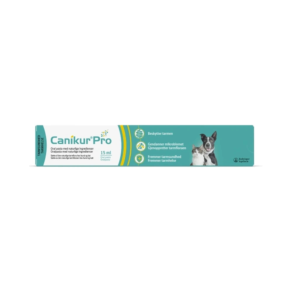 Canikur Pro Pasta fodertilskud til hunde og katte, pakning på 15 ml