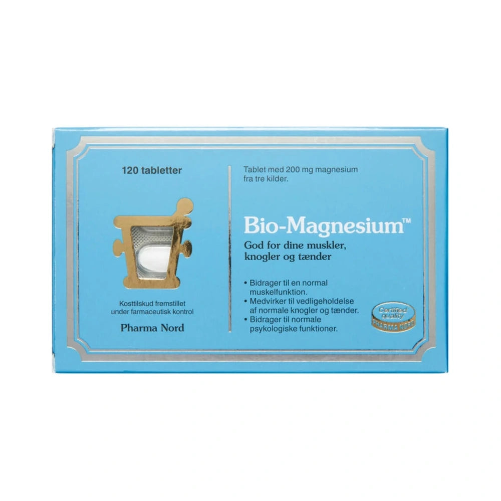 Pakning med Pharma Nord Bio-Magnesium, 120 stk, magnesiumtilskud
