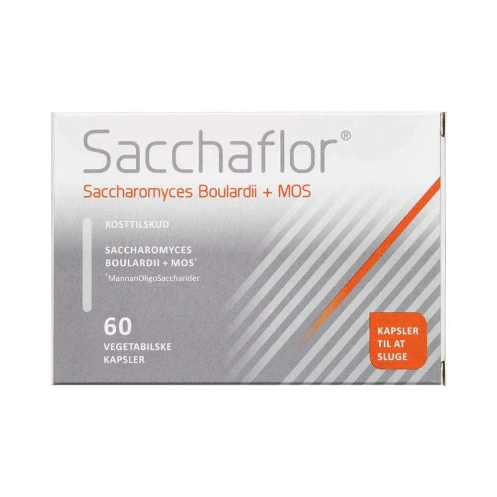 Pakning med Sacchaflor kapsler med Saccharomyces Boulardii, 60 stk