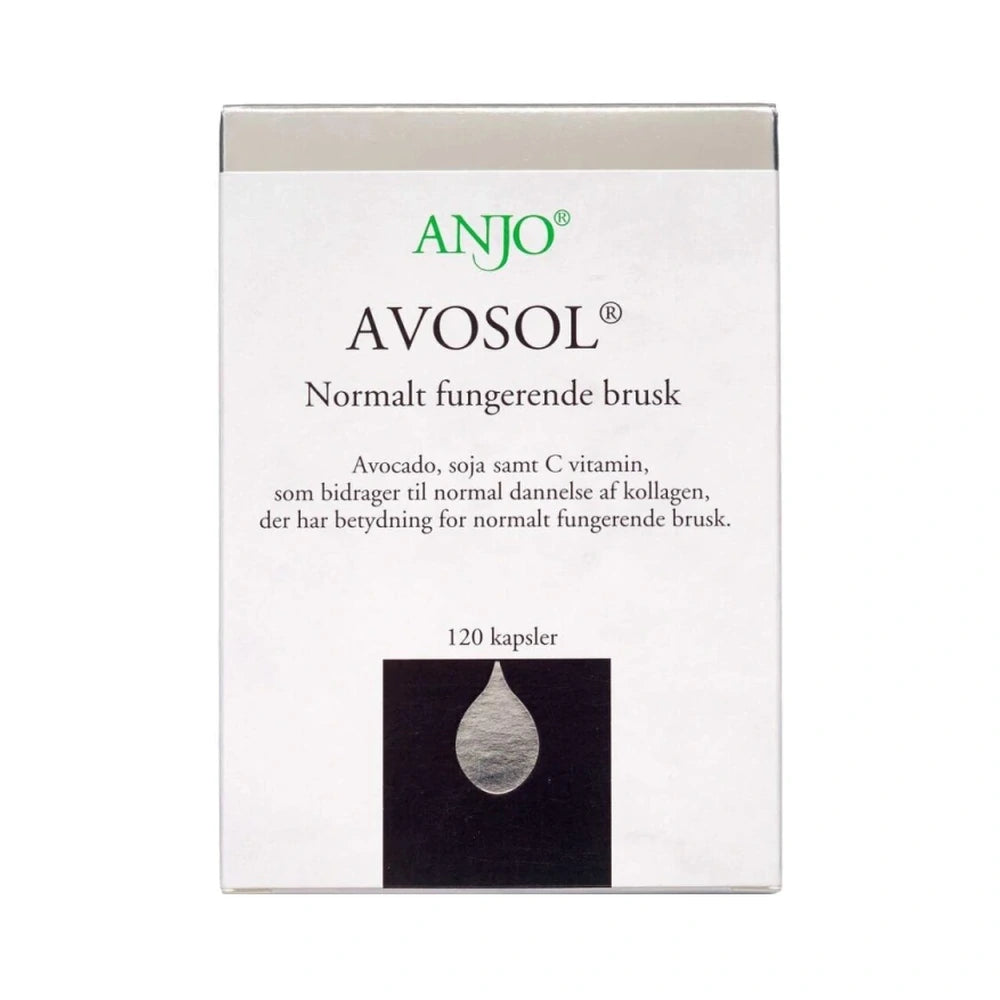 Pakning med Avosol kapsler med avocado, soja og C-vitamin, 120 stk