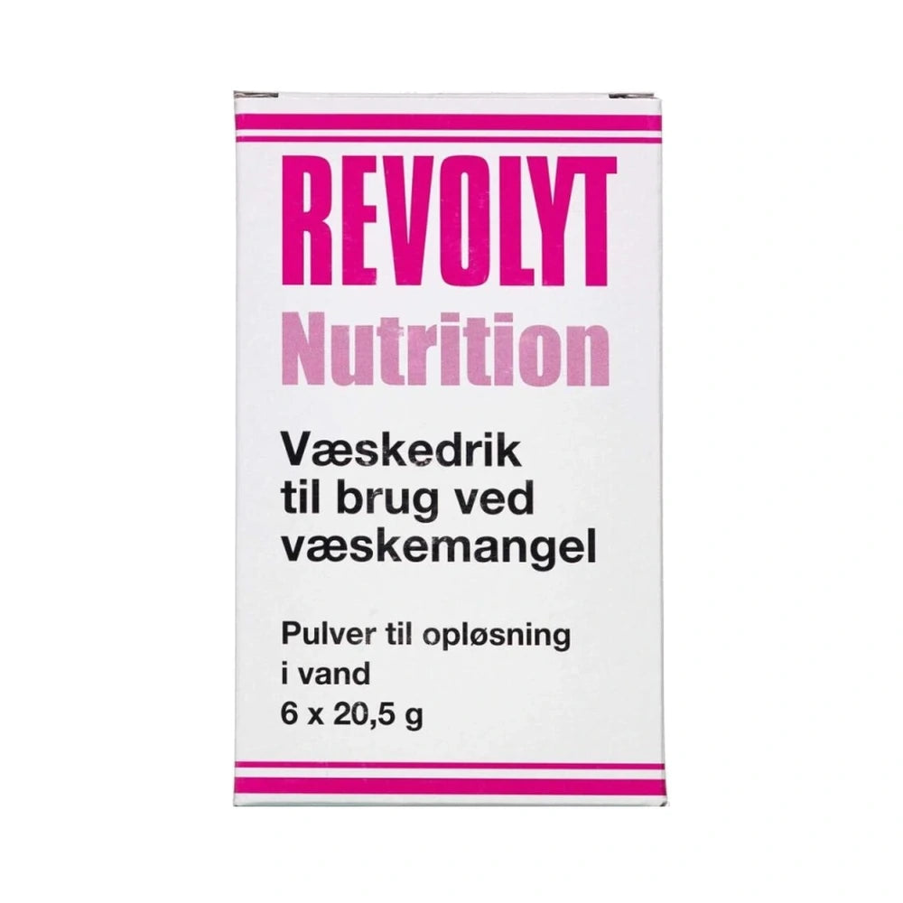 Pakning med Revolyt Nutrition væskedrik i pulverform, 6 x 20,5 g