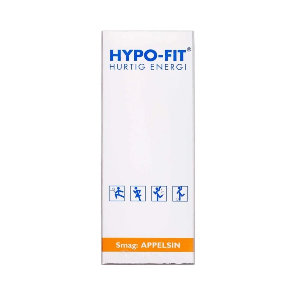 Hypo-Fit Druesukker gel med orange, pakning med 12 breve à 13 ml