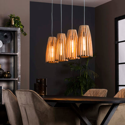 Se billigt tilbud på loftslampe i massiv mangotræ med fire skærme. Spar op til 67% på udsalg. Hurtig levering, 1-2 hverdage. Køb online nu!
