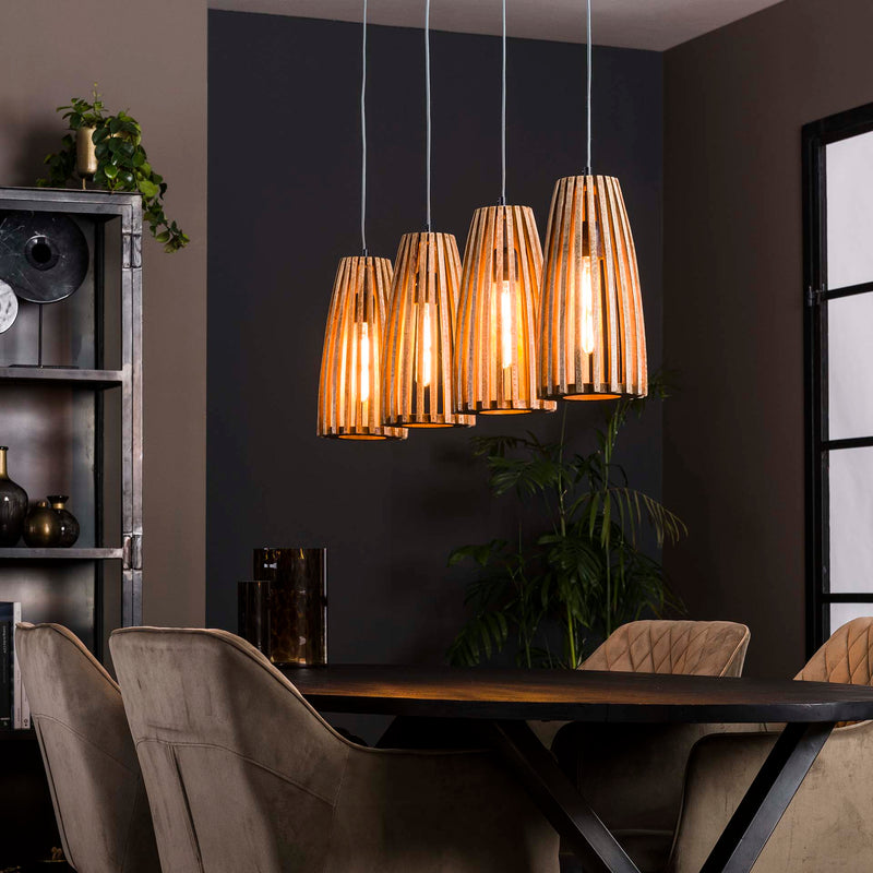 Se billigt tilbud på loftslampe i massiv mangotræ med fire skærme. Spar op til 67% på udsalg. Hurtig levering, 1-2 hverdage. Køb online nu!