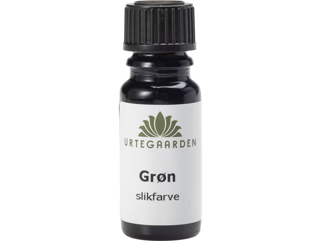Grøn slikfarve fra Urtegaarden, 10 ml