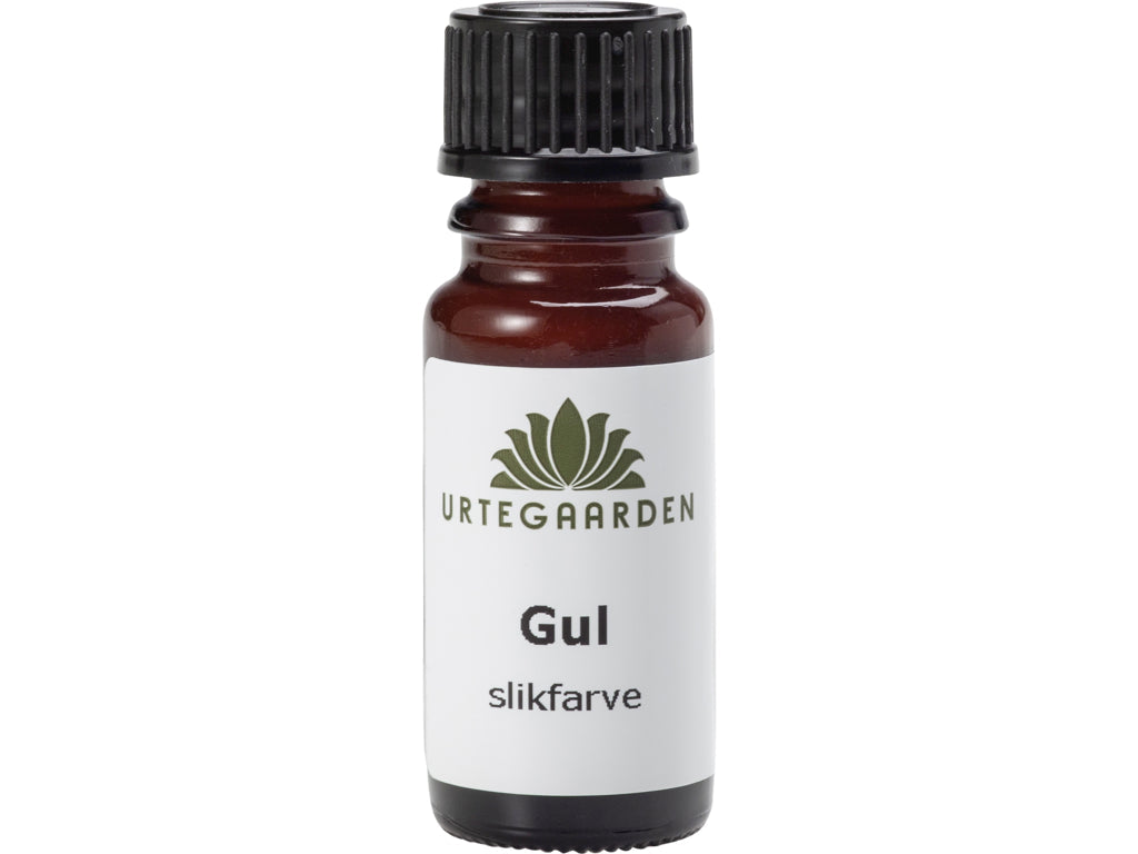 Gul slikfarve fra Urtegaarden, 10 ml