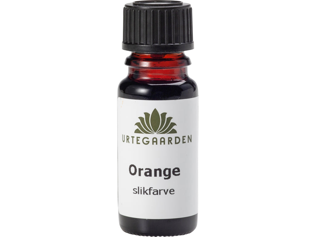 Orange slikfarve fra Urtegaarden, 10 ml
