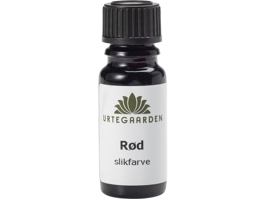 Rød slikfarve fra Urtegaarden, 10 ml