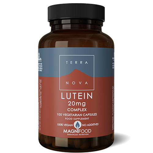 Terranova Lutein 20 mg vegansk kosttilskud i pakke med 50 kapsler