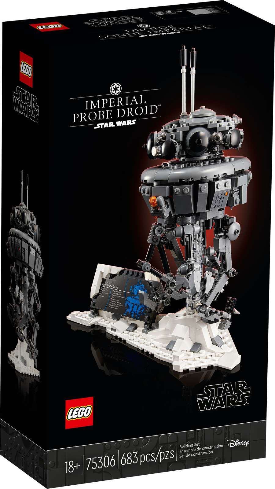 LEGO Star Wars-sæt 75306 Kejserlig spionsonde med bevægelige ben på stang