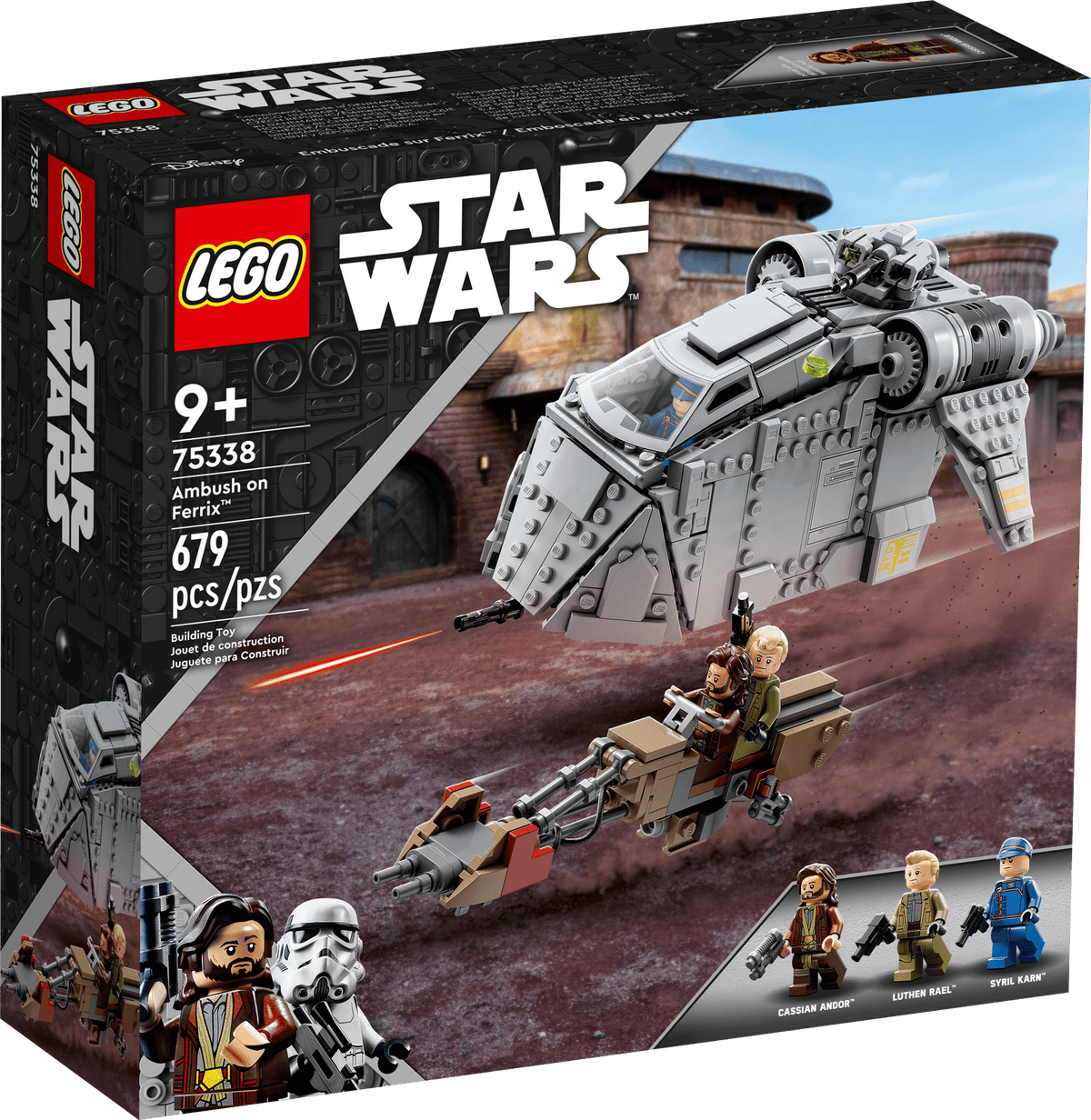 LEGO Star Wars Baghold på Ferrix 75338 med taktisk indsatsskib i klodser