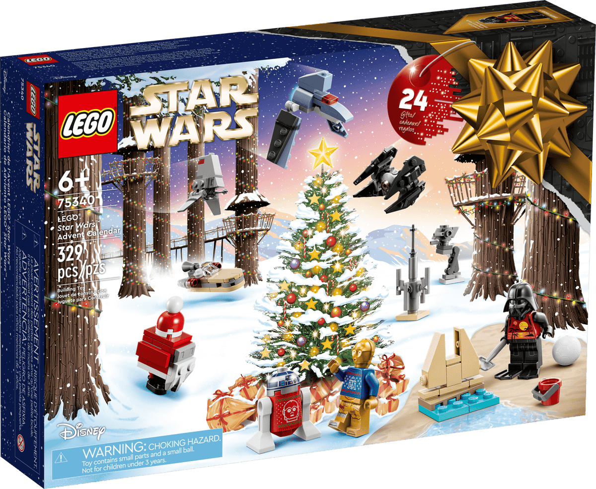 LEGO Star Wars julekalender 75340 fra 2022 med figurer og låger