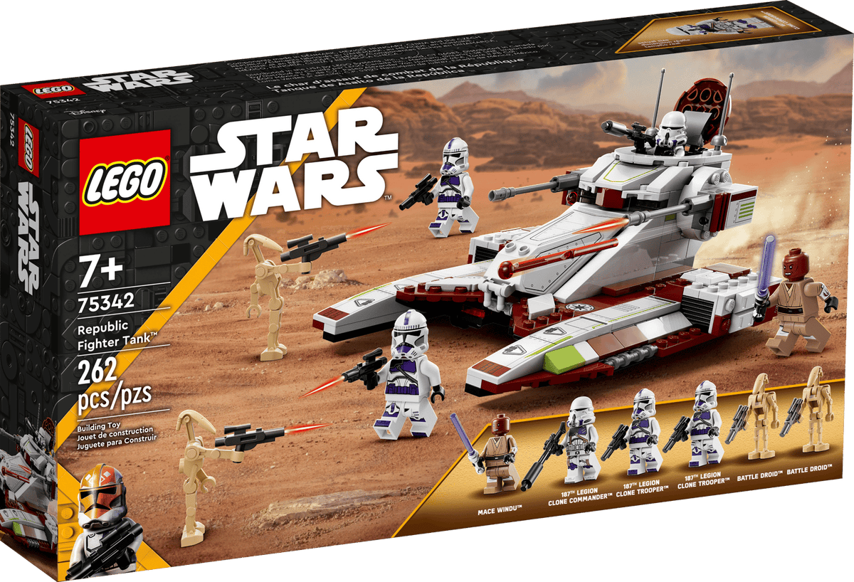 LEGO Star Wars Republikkens kampfartøj 75342 bygget af klodser
