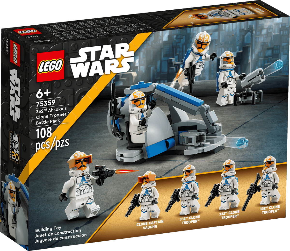 LEGO Star Wars Battle Pack (75359) med minifigurer af Ahsokas klonsoldater