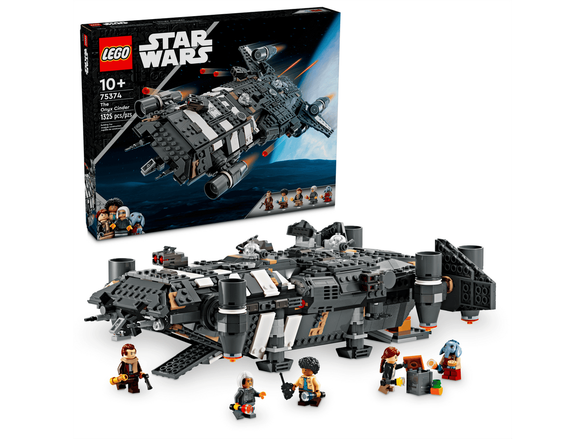 LEGO Star Wars Onyx Cinder 75374 rumskib bygget af LEGO klodser
