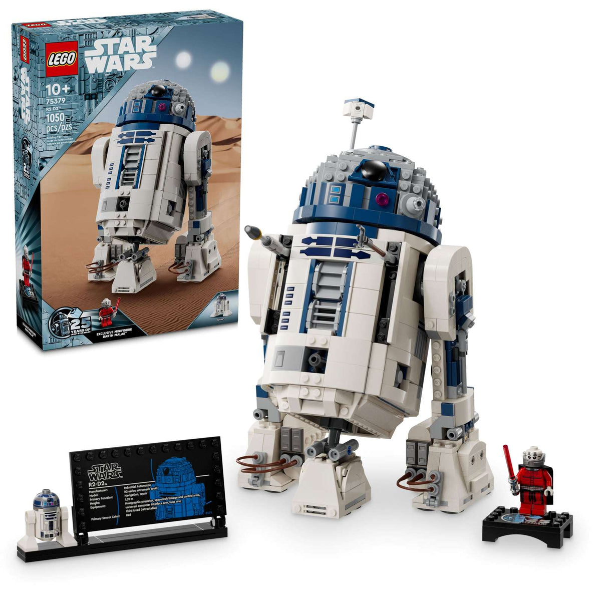 LEGO Star Wars R2-D2 (75379), klodsbygget legetøjsfigur og udstillingsmodel