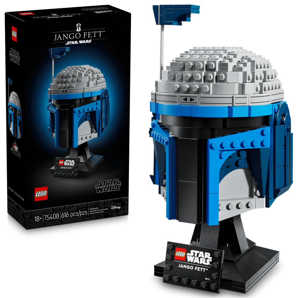 LEGO Star Wars Jango Fetts hjelm, byggemodel 75408 til voksne