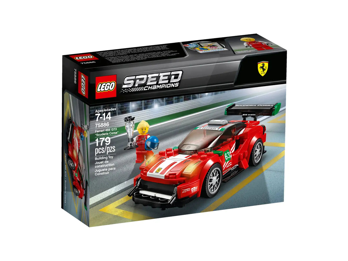 LEGO Speed Champions Ferrari 488 GT3 Scuderia Corsa, sæt 75886