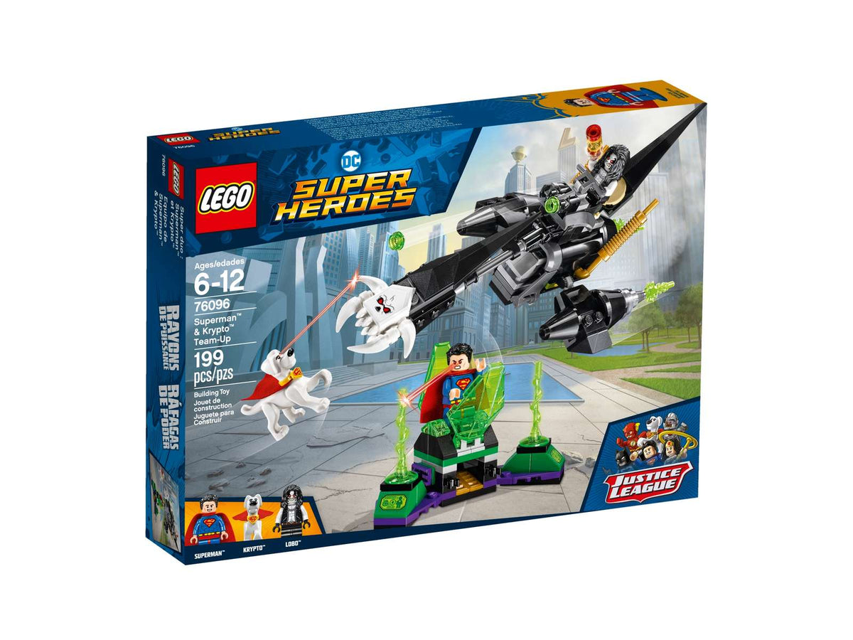 LEGO DC Superman og Krypto fælles kamp 76096 med rummotorcykel