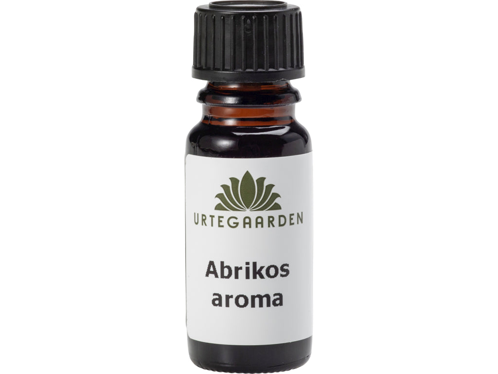 Flaske med Urtegaarden Abrikosaroma, naturligt aromastof, 10 ml