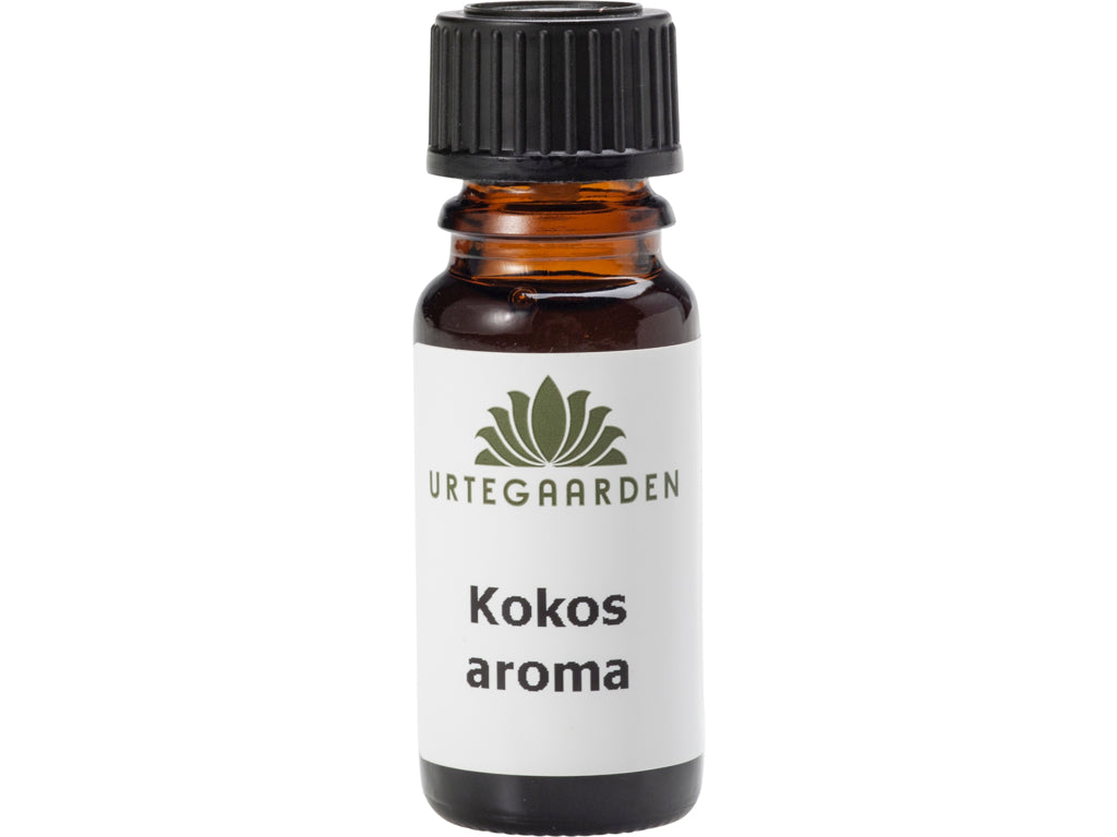 Lille flaske med Urtegaarden Kokosaroma, naturligt aromastof, 10 ml