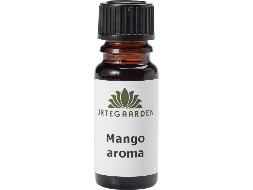 Lille flaske med Urtegaarden Mangoaroma, naturligt aromastof, 10 ml