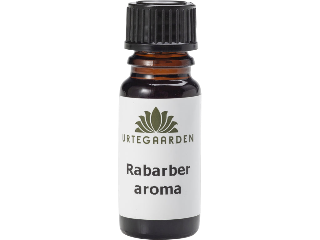Lille flaske med Urtegaarden Rabarberaroma, naturligt aromastof, 10 ml