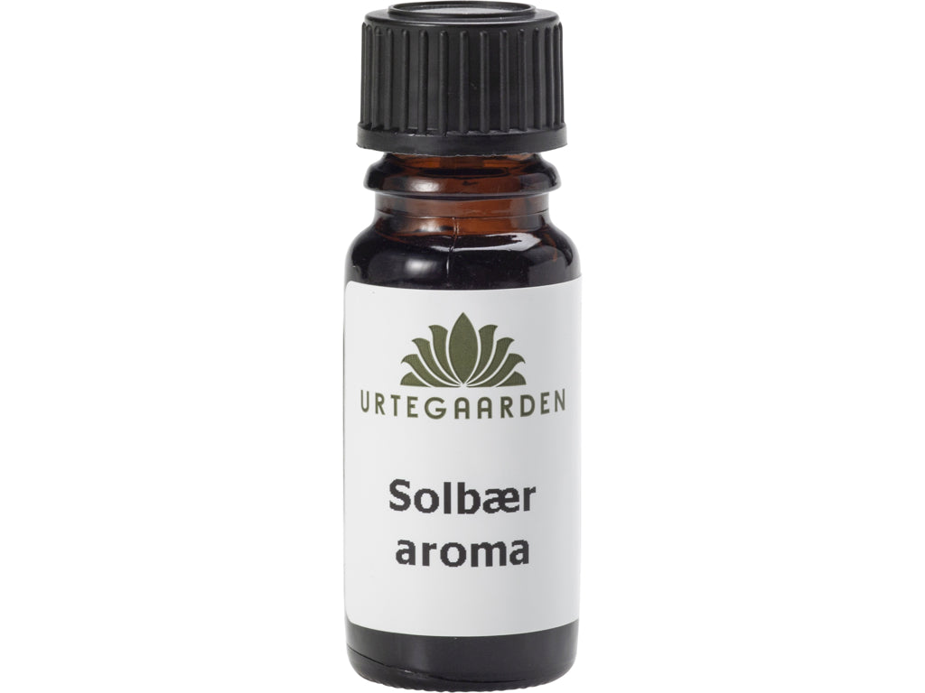 Lille flaske med Urtegaarden Solbæraroma naturligt aromastof, 10 ml