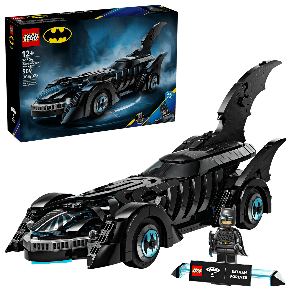 LEGO DC Batman Forever-Batmobile 76304 bygget af klodser