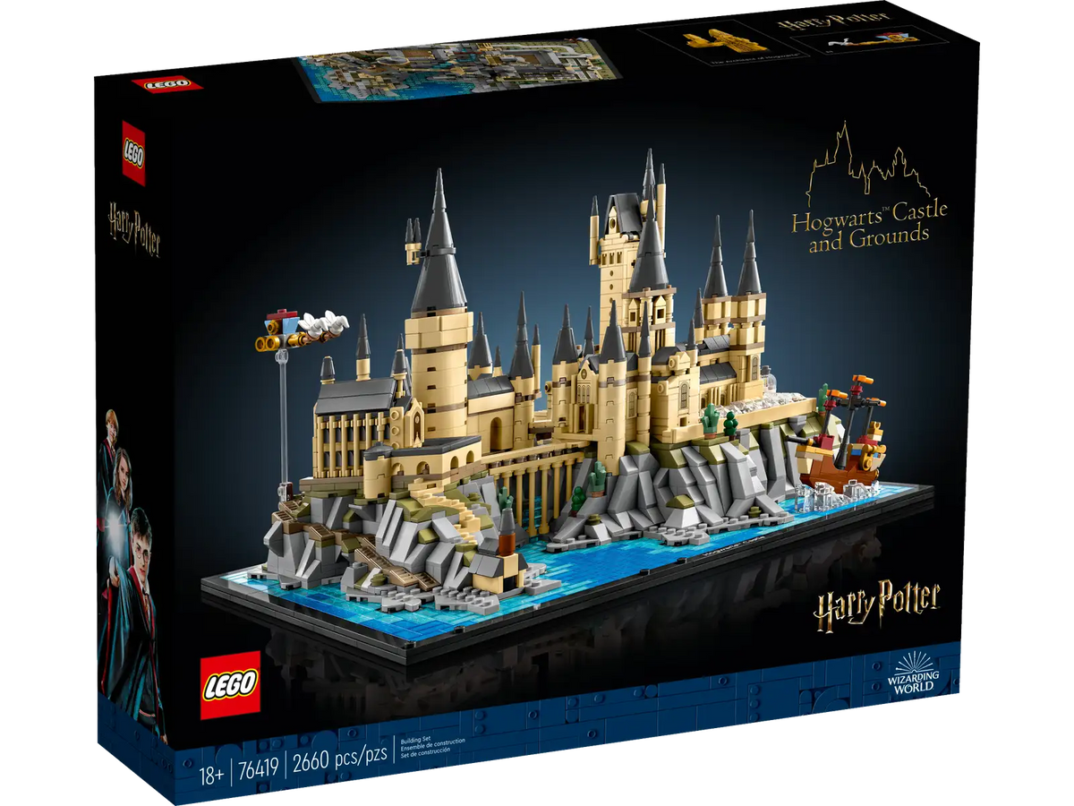 LEGO Harry Potter byggesæt af Hogwarts-slottet og omgivelser, model 76419