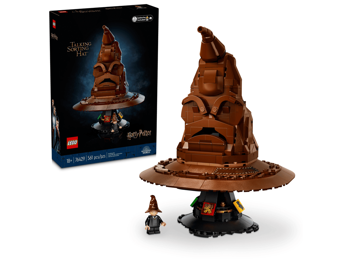 LEGO Harry Potter Talende Fordelingshat 76429, udstillingsmodel med lydklods